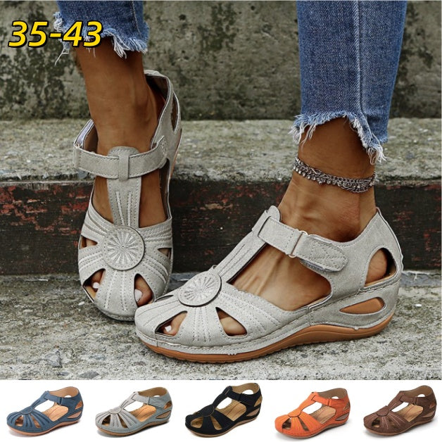 ✨🩰【Oferta specjalna sezonowa】【Rozmiary 35-43】Sandały rzymskie damskie - wygodne i miękkie, skórzane, możliwa płatność przy odbiorze