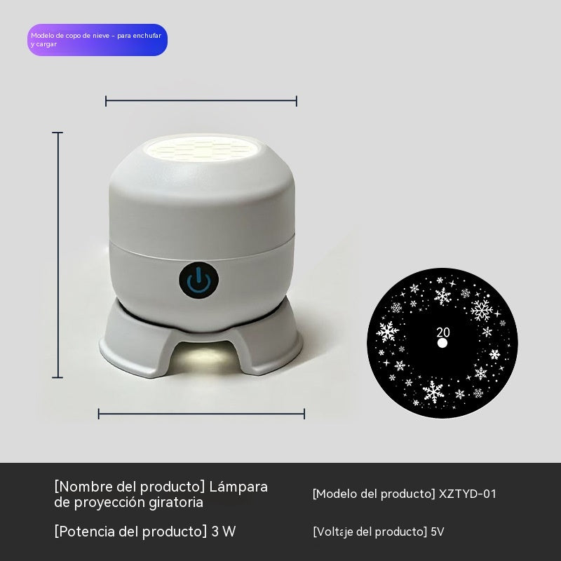 Dynamiczny, obrotowy projektor LED_