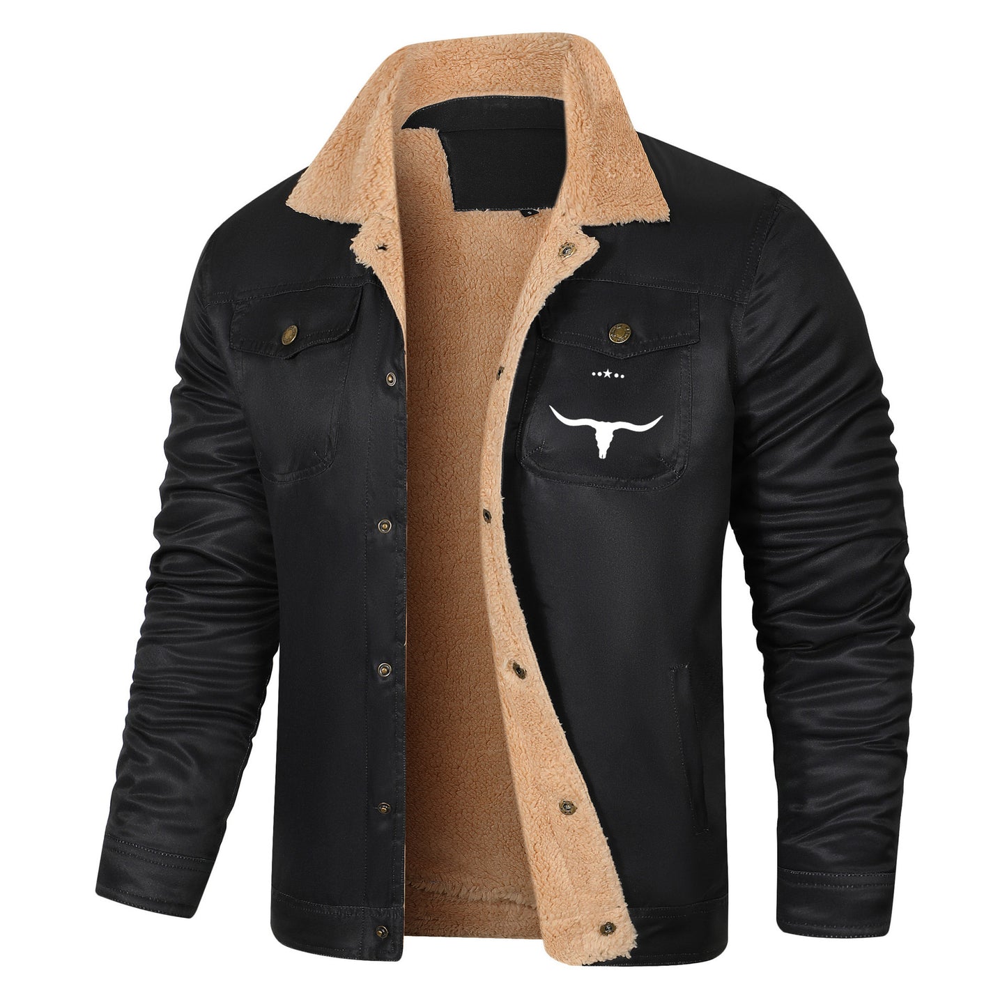 【S-5XL】🔥Męski zimowy gruby, ciepły wełniany płaszcz