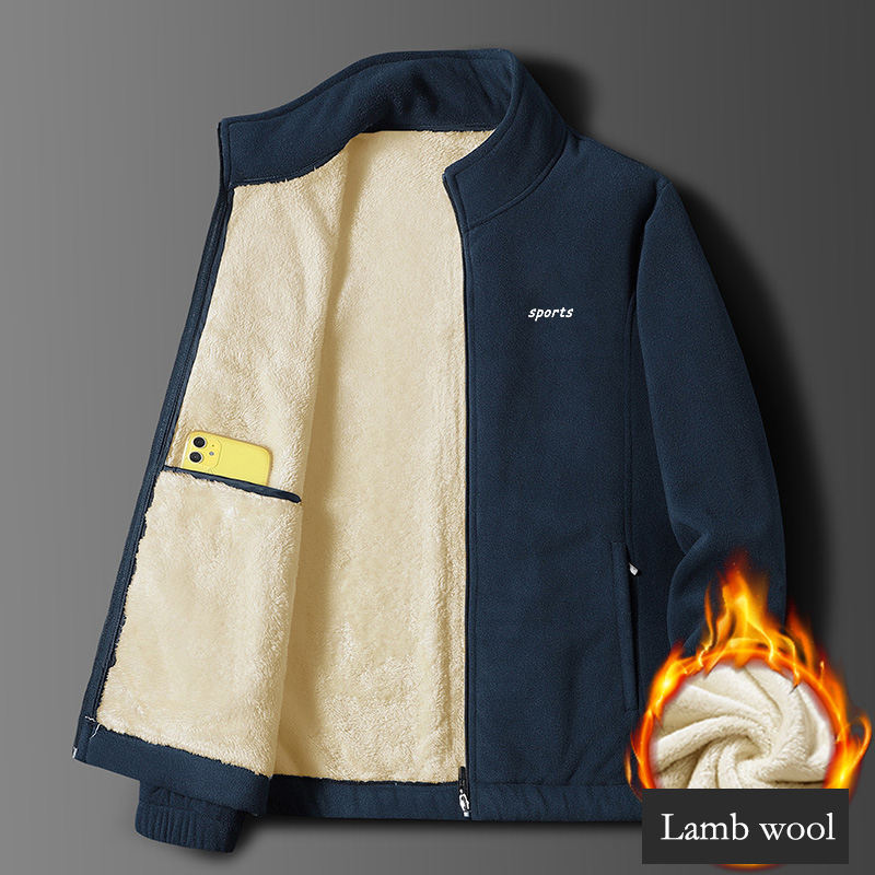 ⛄【M-5XL】Nowa męska kurtka z grubej owczej skóry na jesień i zimę, ciepła, wygodna i wiatroszczelna, zimowy dodatek