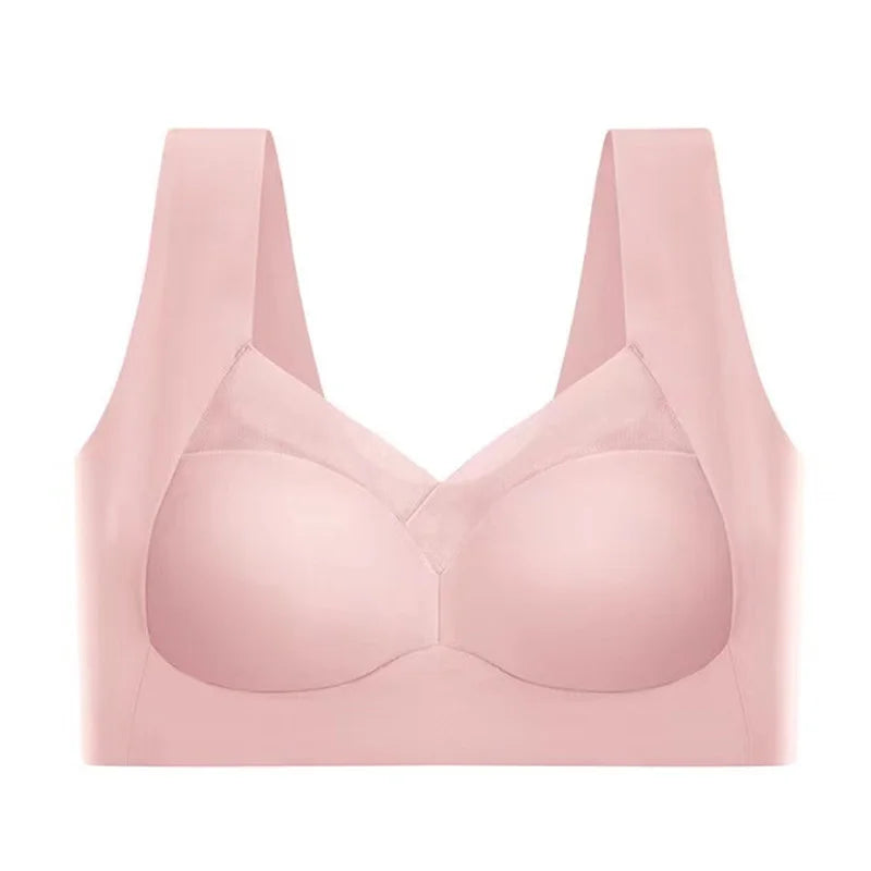🎽【Kup jeden, a drugi dostaniesz gratis】Biustonosz push-up Ice Silk – wygodny biustonosz dla kobiet w średnim i starszym wieku