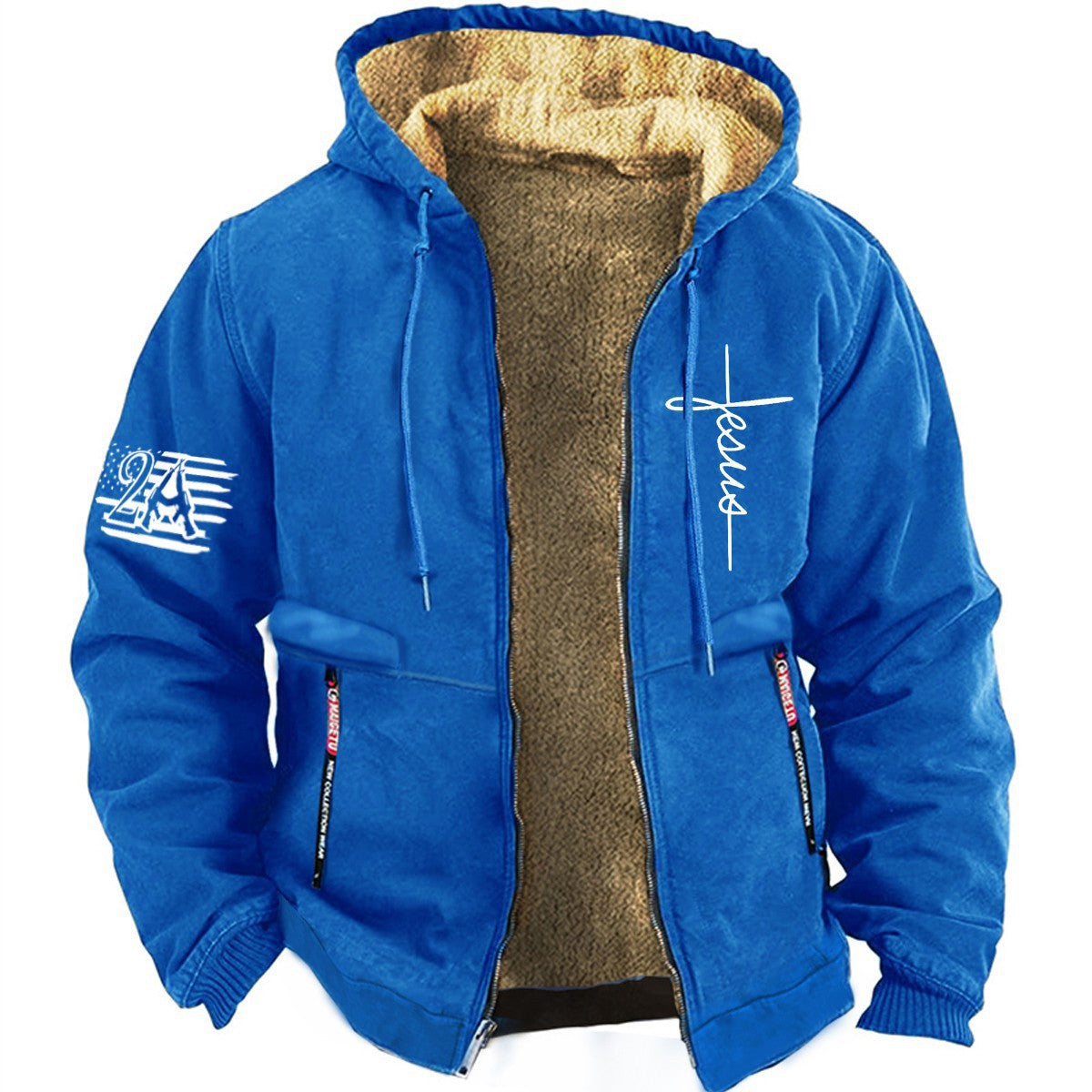 ✨【S-3XL】Módní pro muže, podzim a zima, zesílená bunda z lehkého sametu