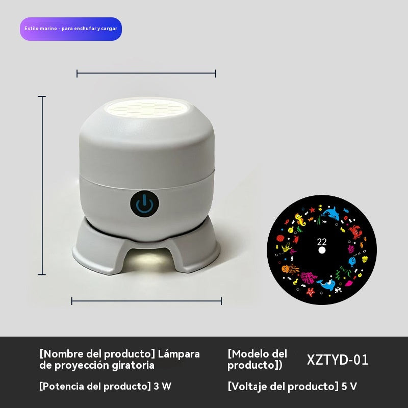 Dynamiczny, obrotowy projektor LED_