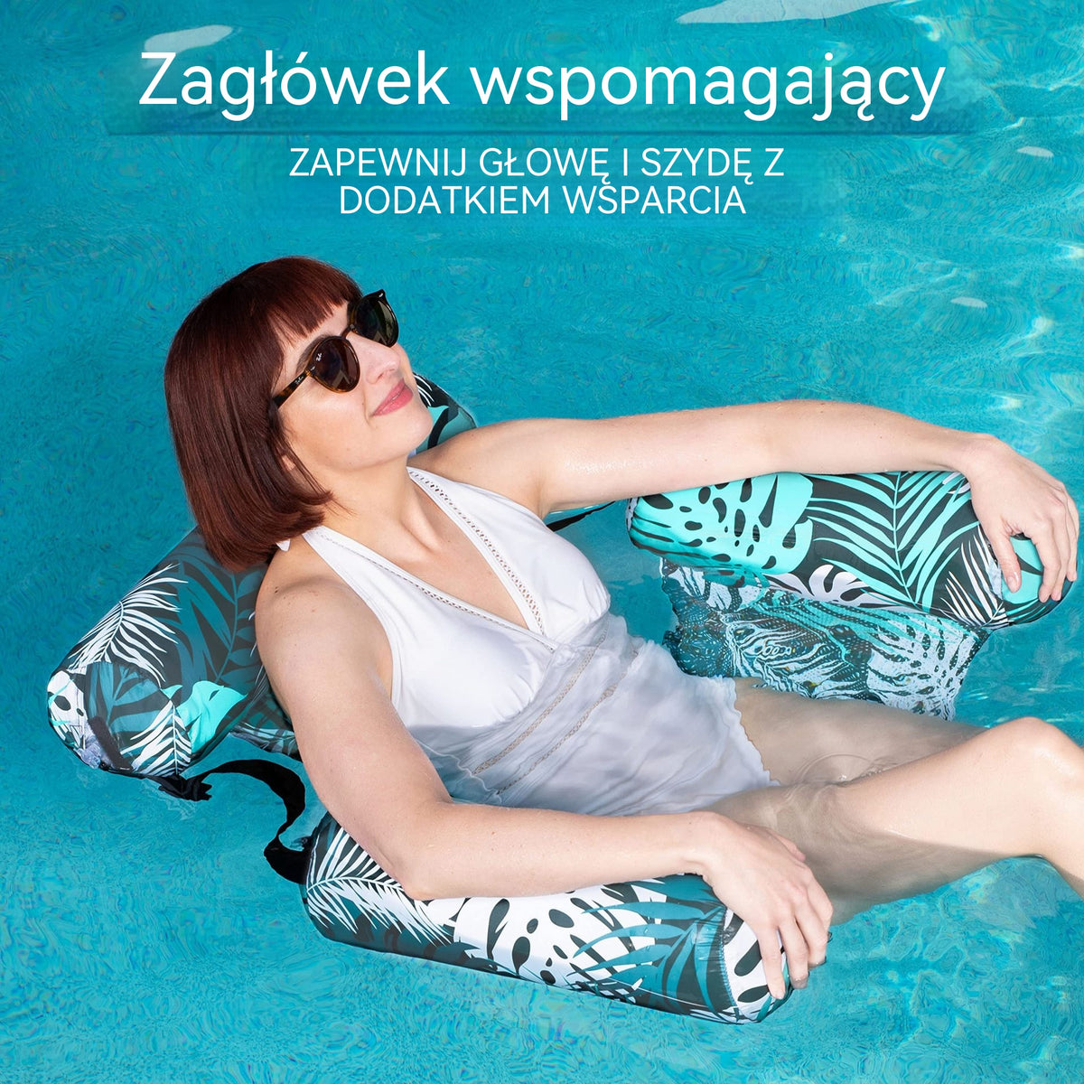 💺 Nadmuchiwane leżadło do basenu – wygodne i stabilne, idealny wybór na relaks w wodzie 🌴🍹
