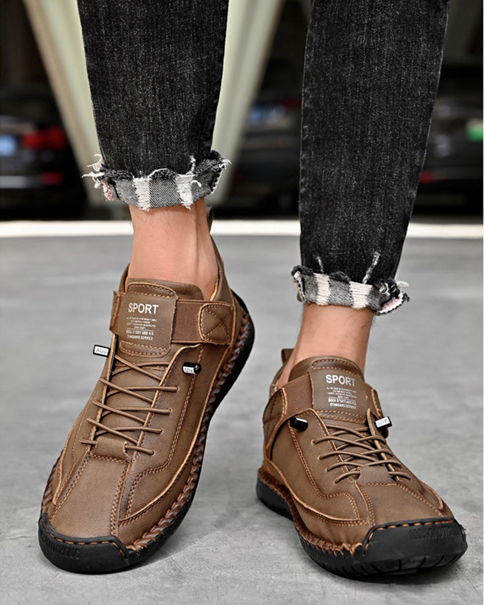 🔥【50% OFF】【38-48】Ležérní pánská obuv pro volný čas, pracovní obuv, outdoorová obuv, šitá obuv