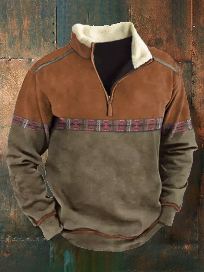 👕【50%OFF】【S-4XL]2025 Męski modny, jesienno-zimowy, ciepły sweter z długim rękawem i nadrukiem 3D