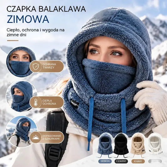 ❄️ Damski kaptur termiczny z podszewką z polaru: zimowa ochrona i ciepło!
