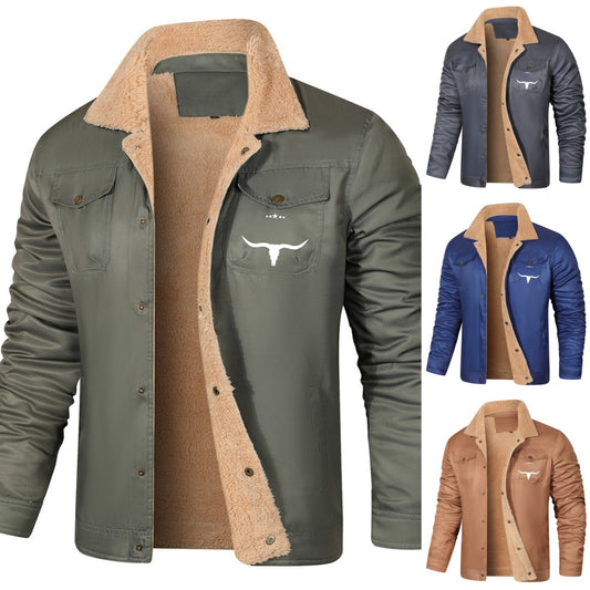 【S-5XL】🔥Męski zimowy gruby, ciepły wełniany płaszcz