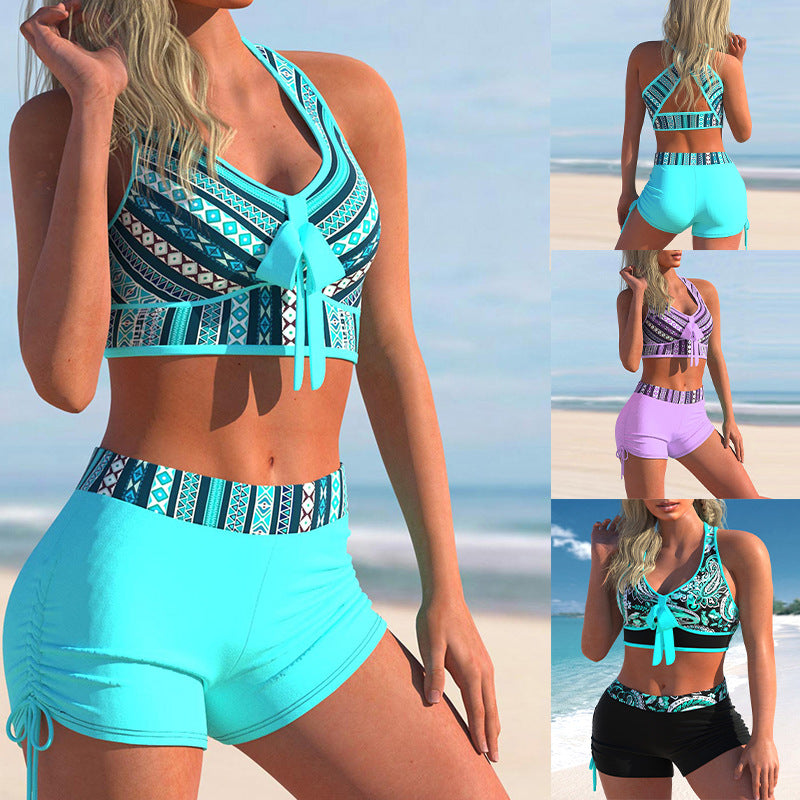 👙🏊‍♀️【S-5XL】【Ograniczona ilość】🔥🔥2025 Lato Nowy damski drukowany kostium kąpielowy Seksowny zestaw bikini