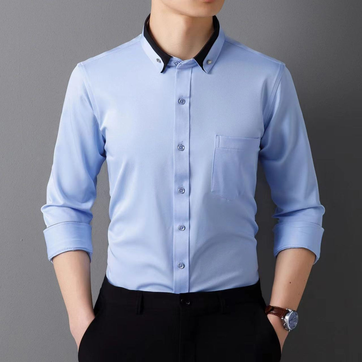 【S-4XL】👕2026 nowa, oddychająca męska koszula biznesowa na co dzień