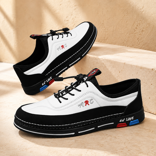💯🔥【39-48】Los zapatos de negocios casuales para hombre están hechos de cuero impermeable y resistente a las manchas con una suela suave para un uso cómodo.