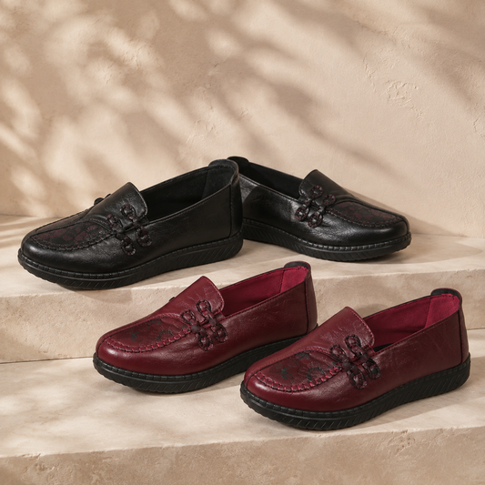 【35-42】Zapatos de mujer fabricados en piel auténtica, antideslizantes, impermeables y con una suela suave y cómoda.