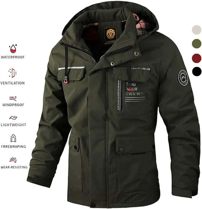🔥50% zniżki dzisiaj🔥【M-6XL】2026 Nowa męska, gruba, ciepła, wiatroszczelna i wodoodporna kurtka