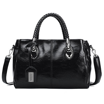 [Ostatni dzień - 50% zniżki] Damska torebka vintage z prawdziwej skóry · Miękka i elegancka, można ją nosić w ręce lub na ramieniu ·