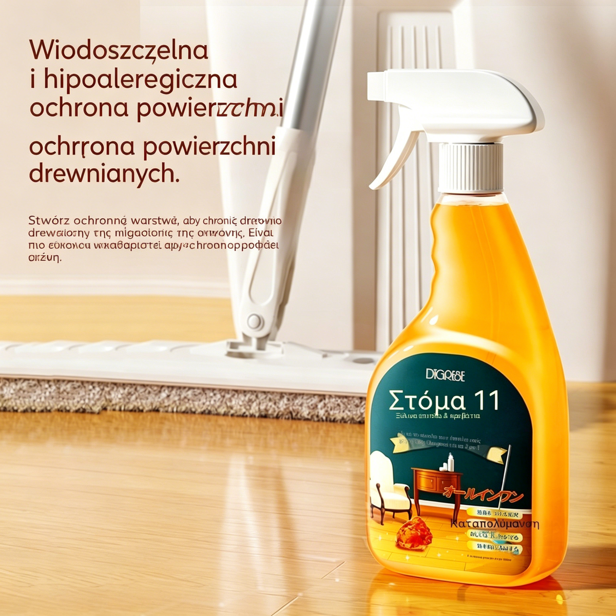 🔥Hit Sprzedaży 【Rabat 50%】🔥✨Wysokowydajny spray do czyszczenia i wybielania drewna