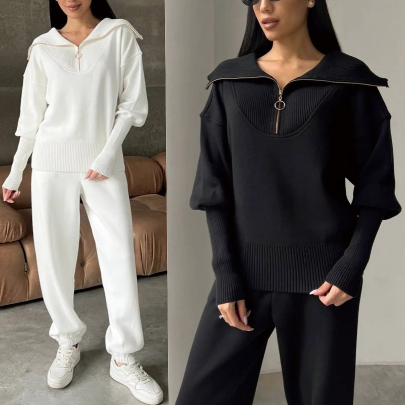 💥 💖 【bluza + spodnie】2025 nowa kolekcja na jesień/zimą, wysokiej jakości damski zestaw sportowy