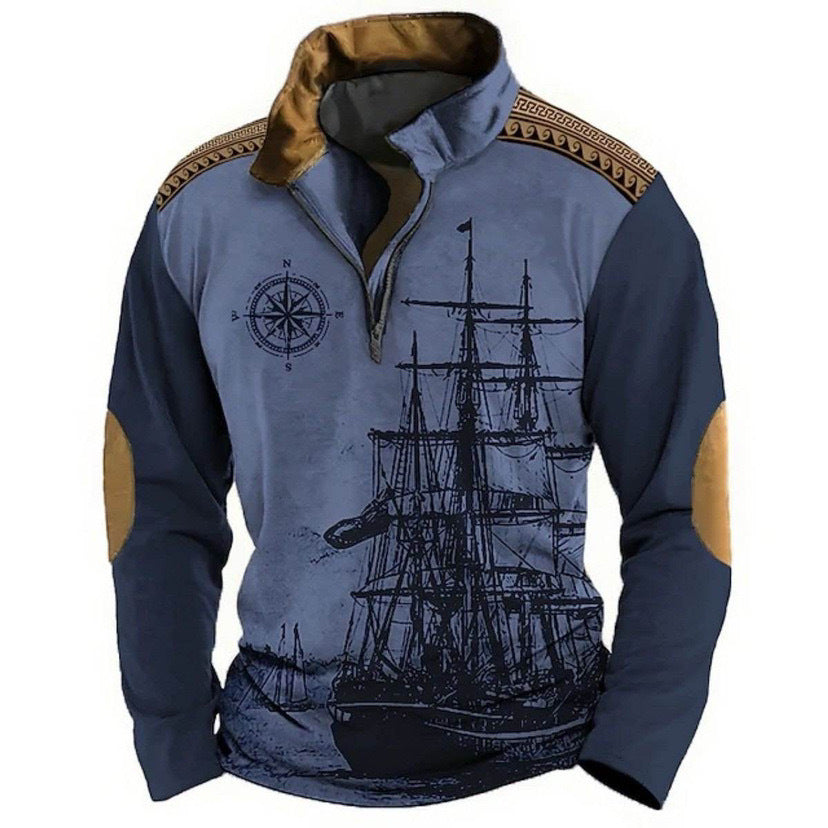 😎【S-5XL】Męska bluza z kapturem zapinana na suwak, nadruk 3D, wygodna i ciepła, stylowa i uniwersalna, odpowiednia na zimne dni