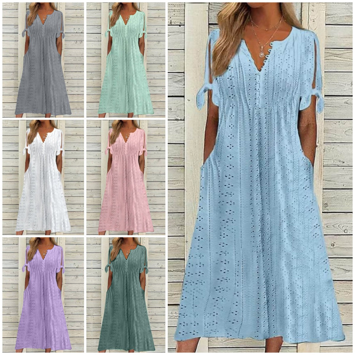 【Omezená nabídka 45% SLEVA】【🏆Nejprodávanější produkty】👗 Jednoduché a jemné jednobarevné šaty