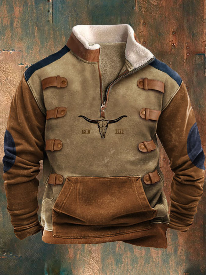 👕【50%OFF】【S-4XL]2025 Męski modny, jesienno-zimowy, ciepły sweter z długim rękawem i nadrukiem 3D