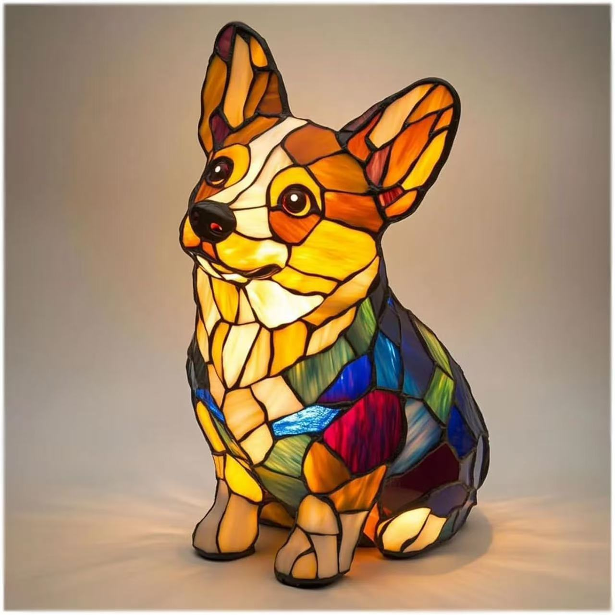 ✨✨Pryskyřičné ozdoby, LED noční světlo, umění, zvířecí figurka, kreativní dekorace do kanceláře, domů, vypínač s USB portem
