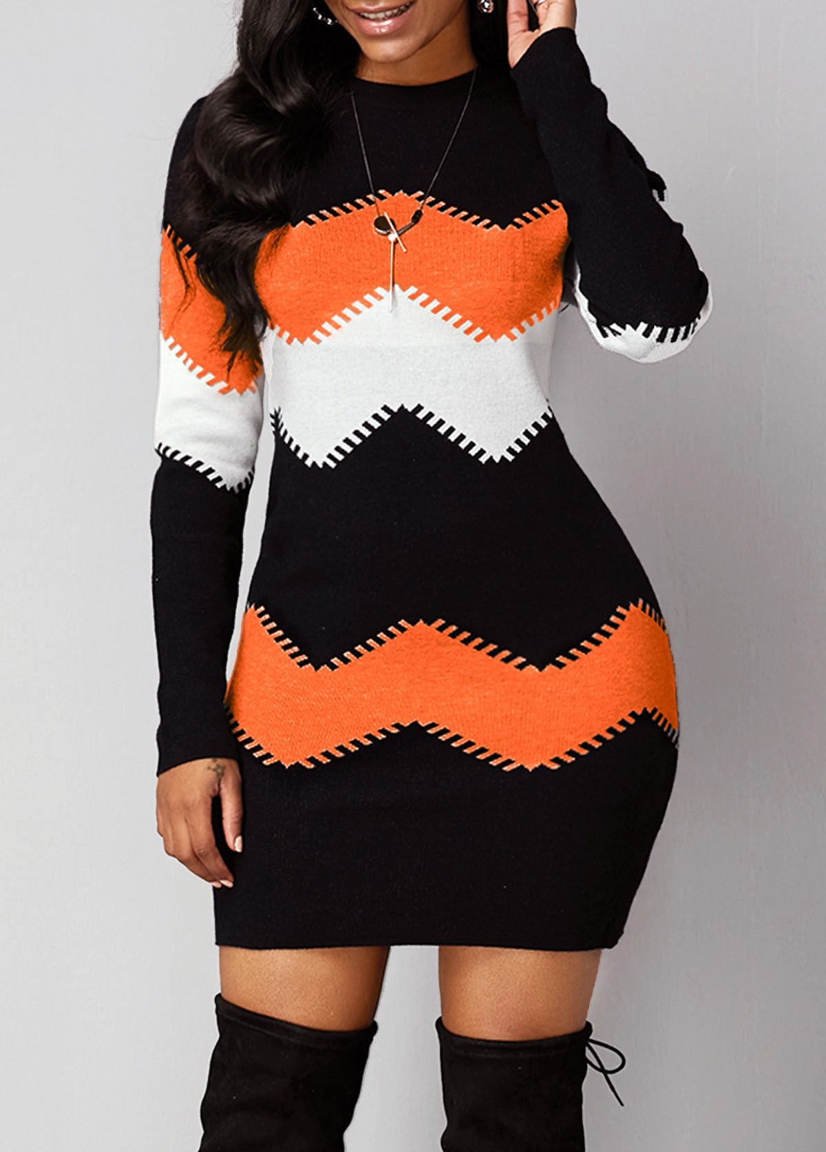 【S-5XL】2025 Wiosna Elegancka Dzianinowa Sukienka Boho