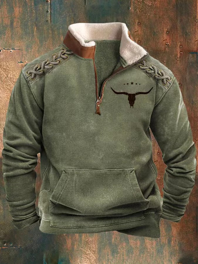 👕【50%OFF】【S-4XL]2025 Męski modny, jesienno-zimowy, ciepły sweter z długim rękawem i nadrukiem 3D