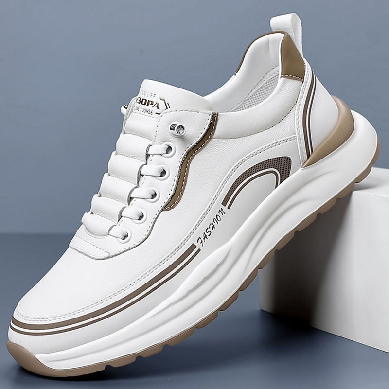 🔥✨【39-45】2025 nowe skórzane trampki męskie✅miękka podeszwa✅wygodne w noszeniu✅modne i uniwersalne