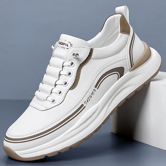 [39-45] Sportovní kožené boty odolné vůči vodě a nečistotám s měkkou podrážkou pro maximální pohodlí