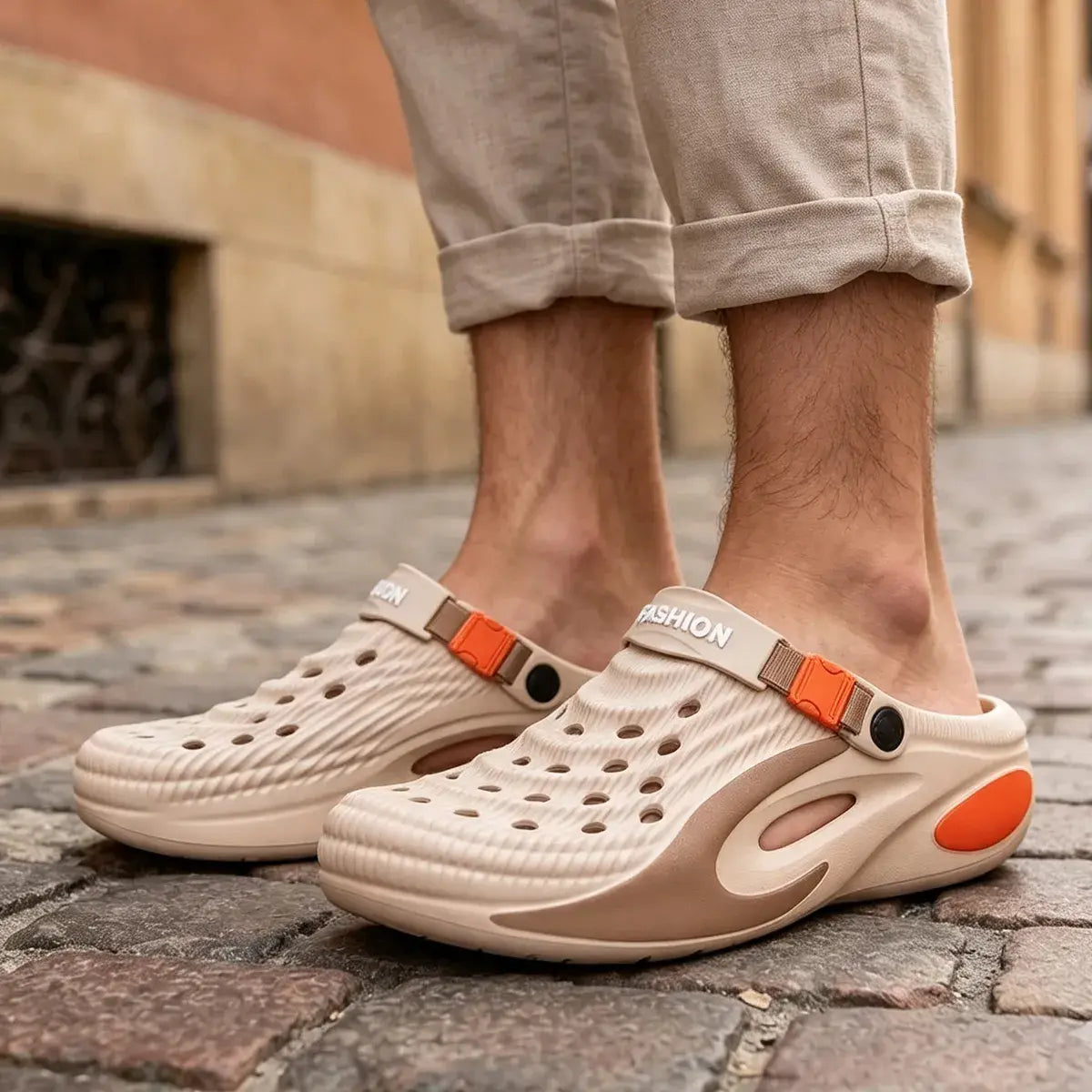 👟 50% zniżki na cenę specjalną 🌬️ Wielofunkcyjne sandały męskie (gruba podeszwa z pianki EVA): antypoślizgowe, ultralekkie, oddychające — idealny wybór na plażę, do uprawiania sportu i na co dzień! 🏃‍♂️
