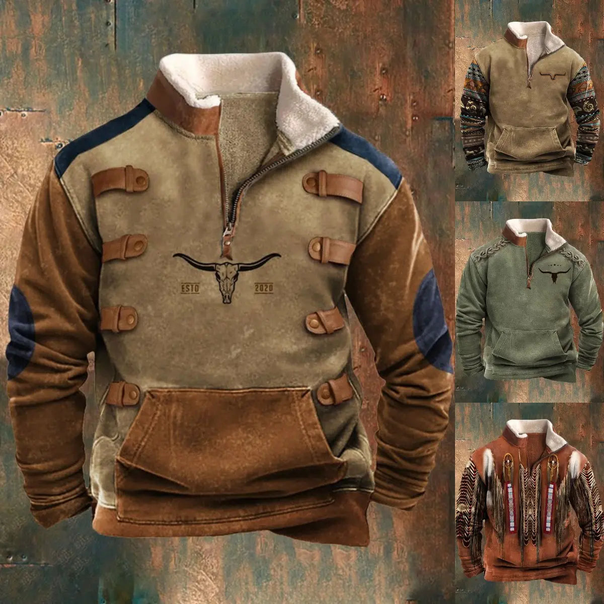 😎🔥【S-5XL】Nueva sudadera cálida para hombre de otoño/invierno | Diseño 3D elegante | - Compra una y llévate la segunda a mitad de precio