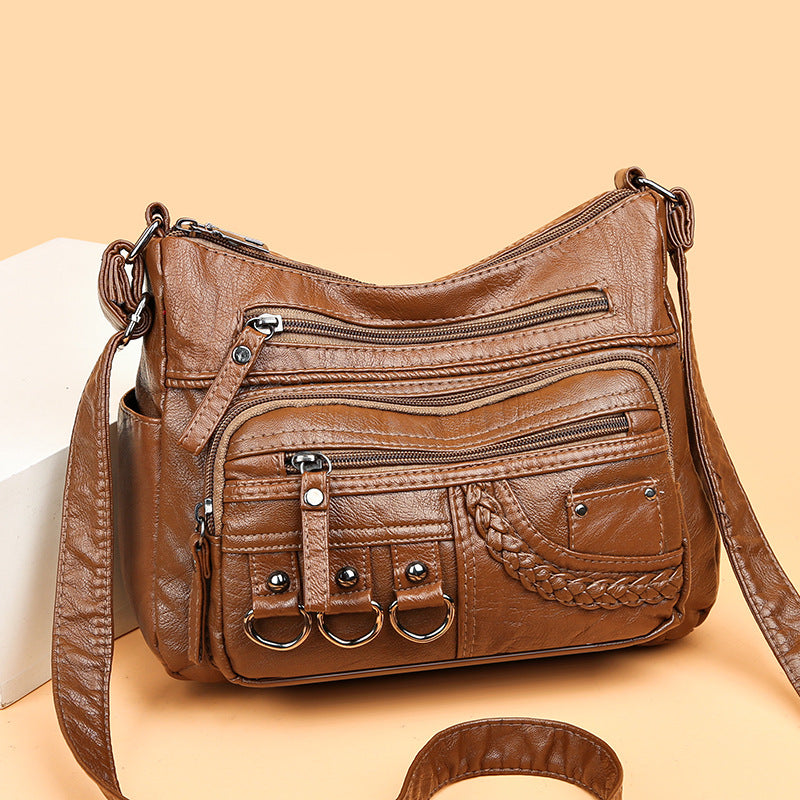 💥【50% zniżka na czas ograniczony】👜2026 nowa torba na ramię / crossbody z miękkiej skóry o dużej pojemności