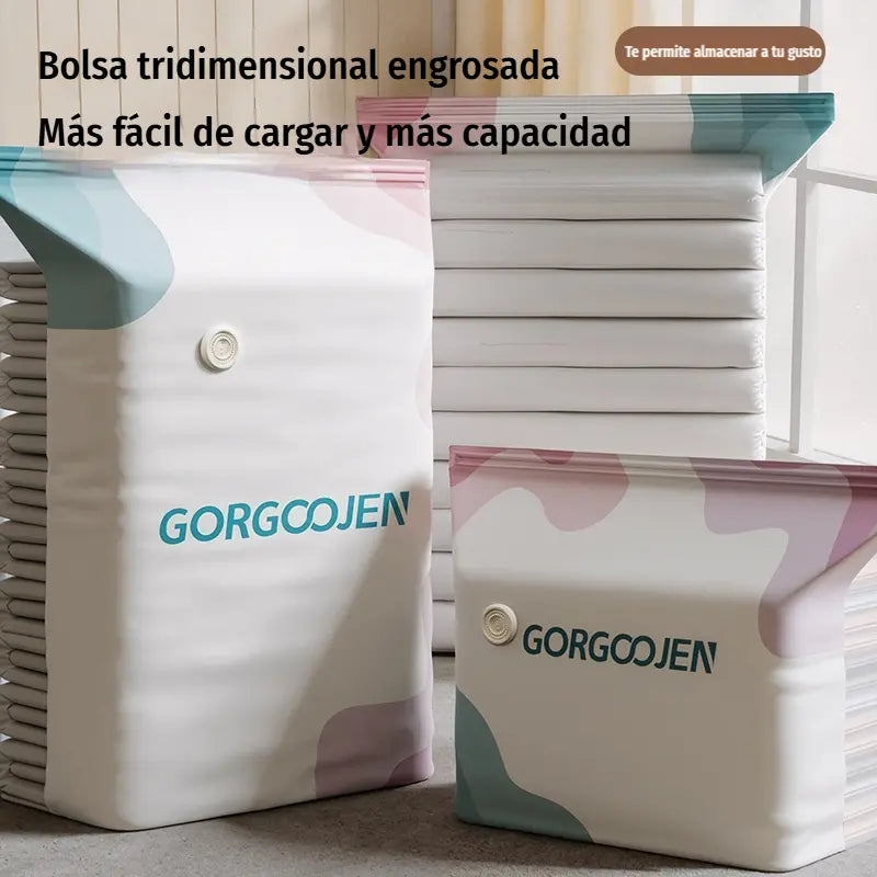 🧳 5 artículos por 29 euros 💨 Bolsa de almacenamiento al vacío grande y compresible: no requiere bomba, es a prueba de fugas e ideal para ahorrar espacio en maletas y en casa ✈️