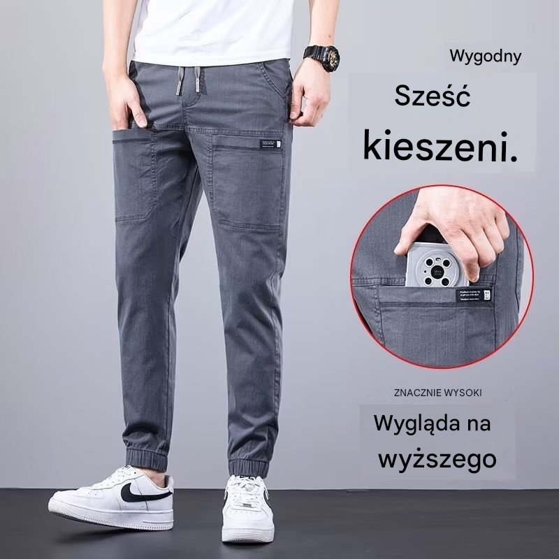 💥50% zniżki🥰 – Elastyczne, wytrzymałe spodnie cargo z wieloma kieszeniami