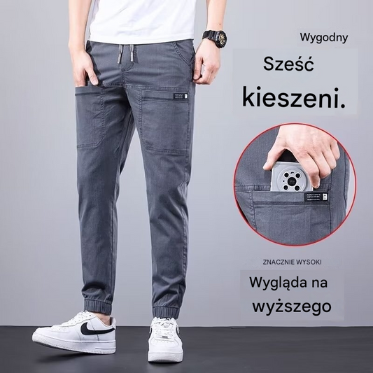 💥50% zniżki🥰 – Elastyczne, wytrzymałe spodnie cargo z wieloma kieszeniami
