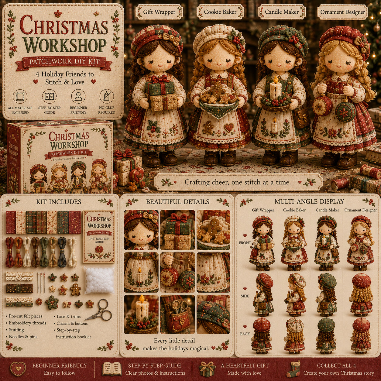 🎁Ostatni dzień: Skorzystaj z 50% zniżki! 🧵 Miniaturowy zestaw patchworkowy z serii Miniature World.