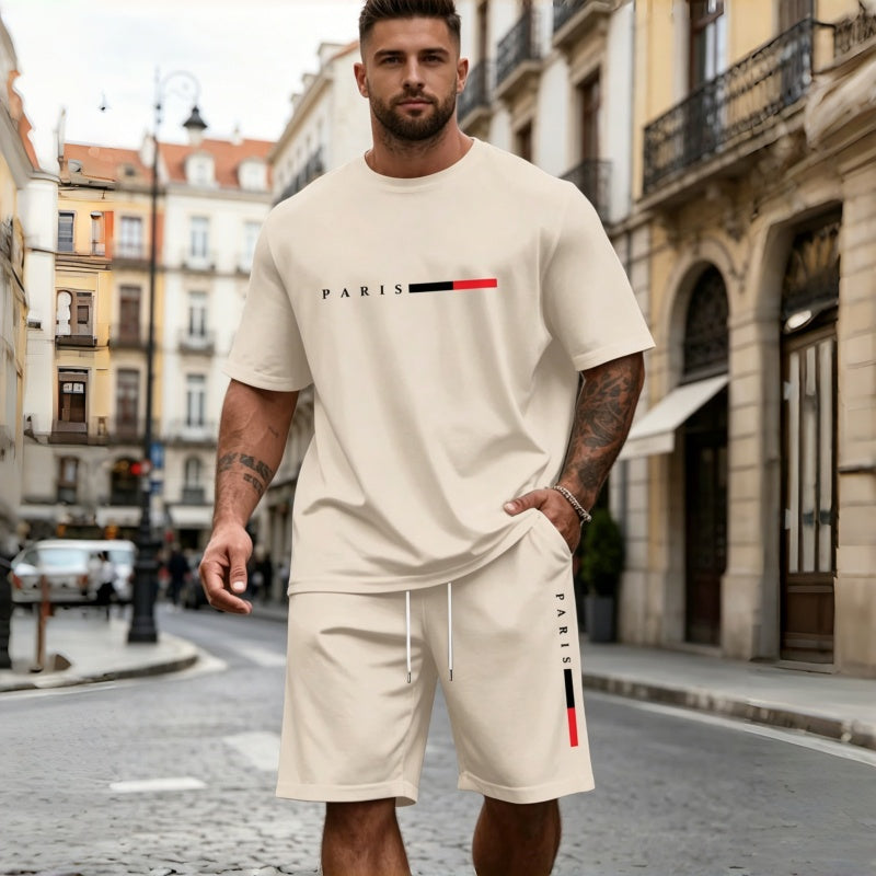 🔥👌【S-5XL】Dwuczęściowy letni zestaw sportowy dla mężczyzn: idealny do noszenia na co dzień i do swobodnego relaksu w domu✅Płatność przy odbiorze