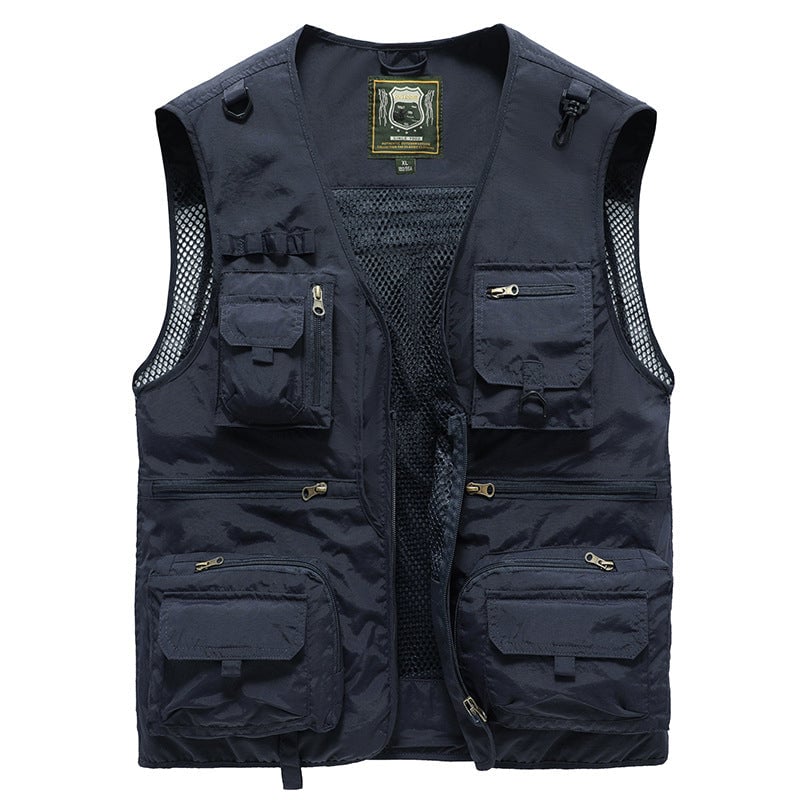 💥【80% OFF】【S-6XL】Vícekapsová vesta pro letní outdoorové pracovní oblečení