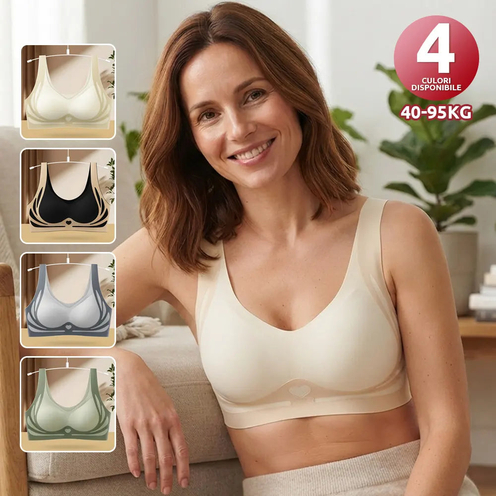 😍【Paquete de 3】Sujetador de una pieza sin aros para mujer ❤️【40-85KG】