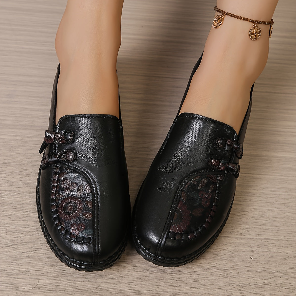 【35-42】Zapatos de mujer fabricados en piel auténtica, antideslizantes, impermeables y con una suela suave y cómoda.