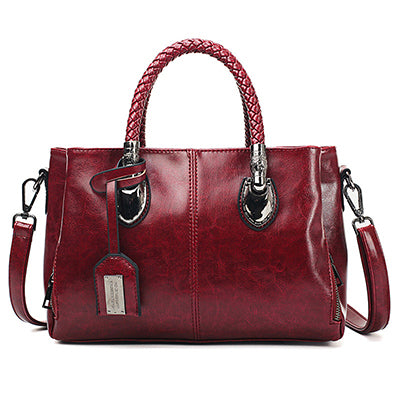 👜【50% sleva】Vintage bostonská kožená kabelka, měkká kožená taška, lze nosit na jednom rameni
