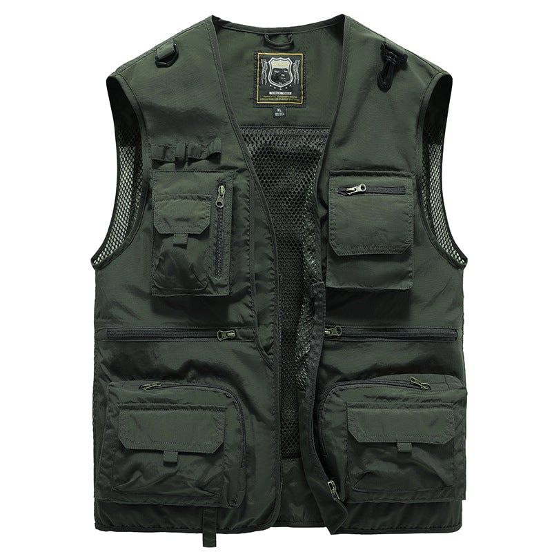 💥【80% OFF】【S-6XL】Vícekapsová vesta pro letní outdoorové pracovní oblečení