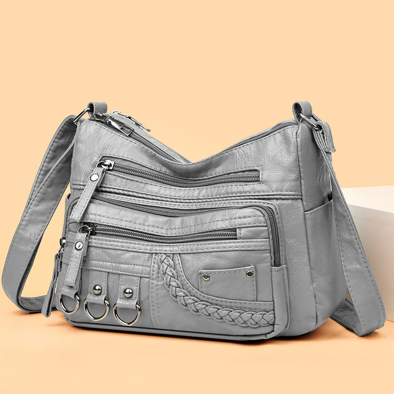 💥【50% zniżka na czas ograniczony】👜2025 nowa torba na ramię / crossbody z miękkiej skóry o dużej pojemności