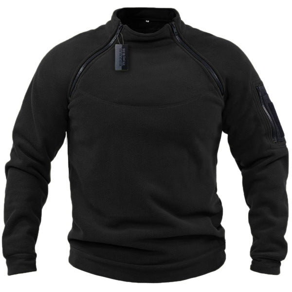 【S-4XL】Męski, ciepły T-shirt outdoorowy na jesień i zimę z długimi rękawami