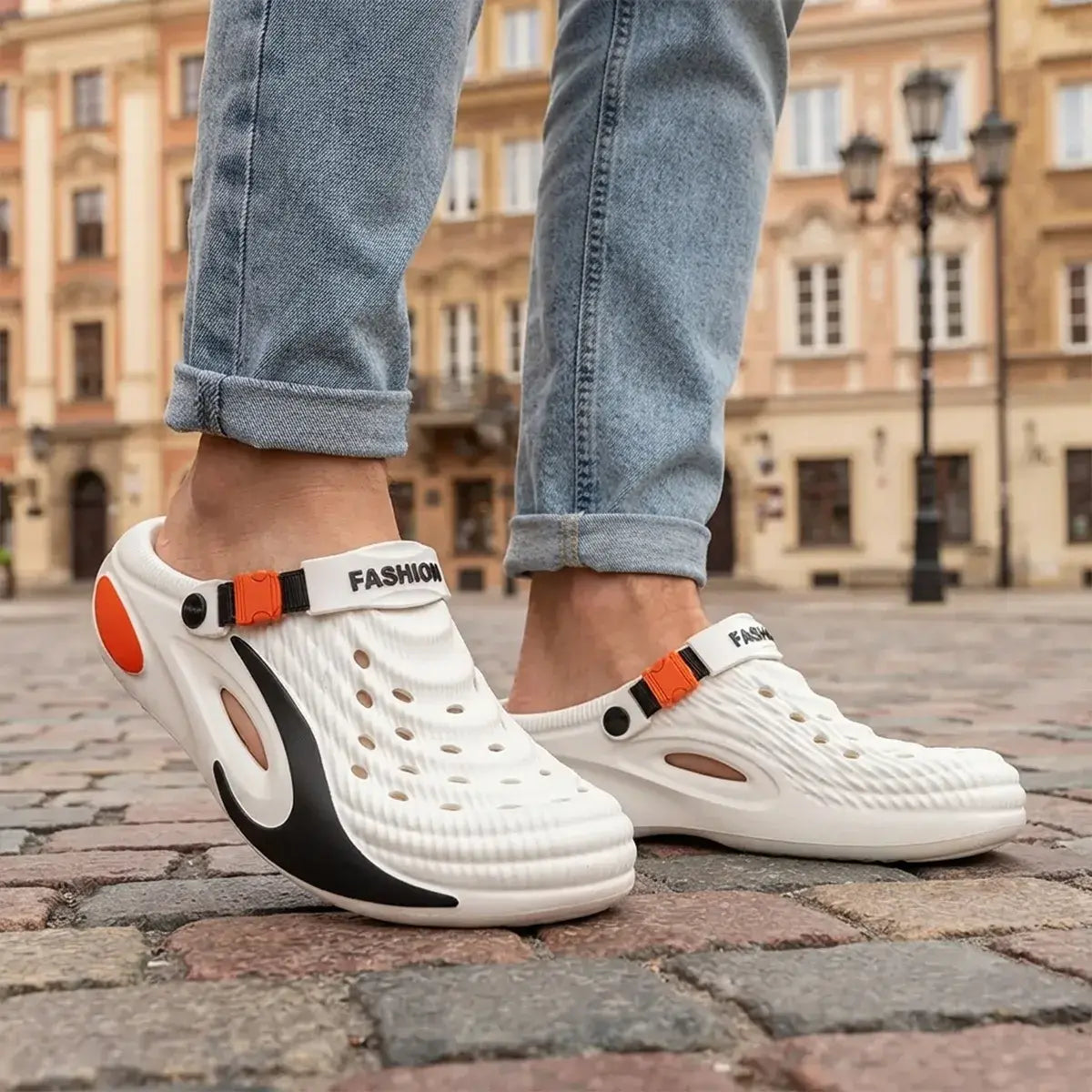 👟 50% zniżki na cenę specjalną 🌬️ Wielofunkcyjne sandały męskie (gruba podeszwa z pianki EVA): antypoślizgowe, ultralekkie, oddychające — idealny wybór na plażę, do uprawiania sportu i na co dzień! 🏃‍♂️