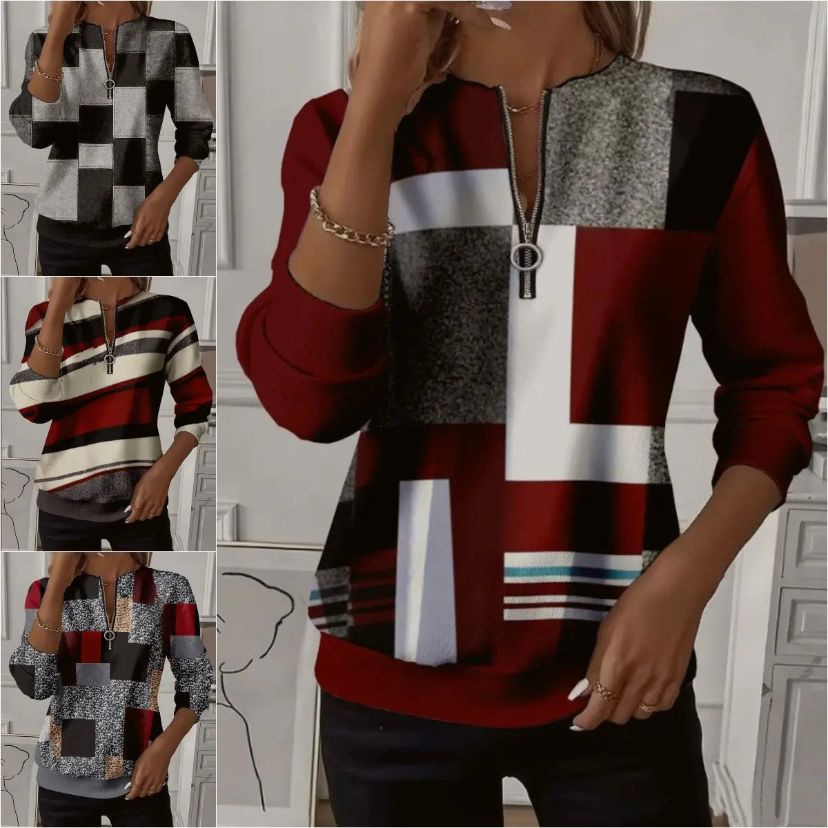 🔥【S-3XL】2026 Bluza z długim rękawem i nadrukiem typu raglan