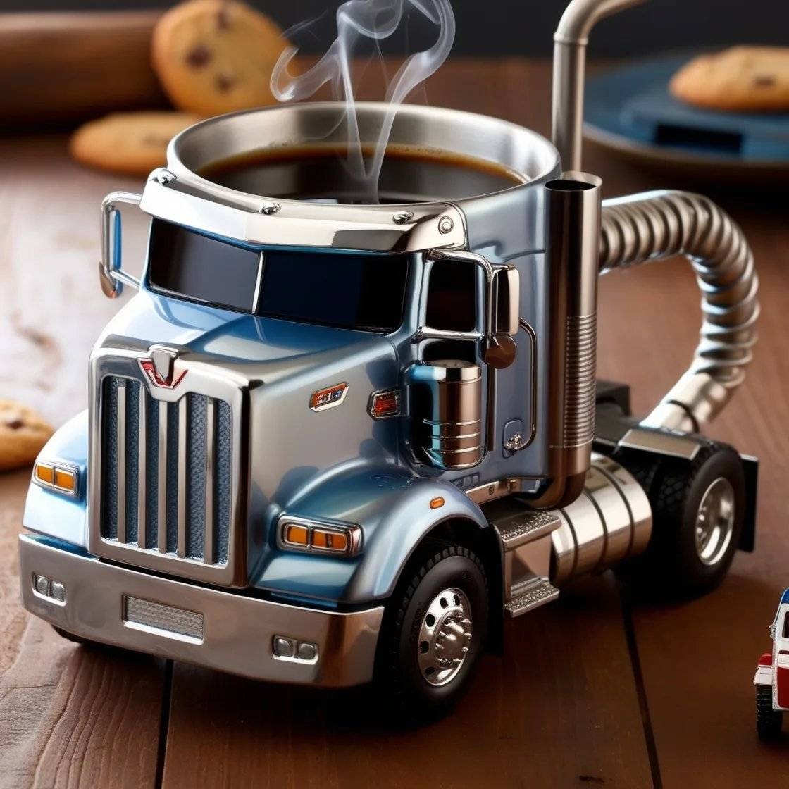 🚛【Novinka a bestseller】Ručně vyrobený hrnek na kávu pro řidiče kamionu