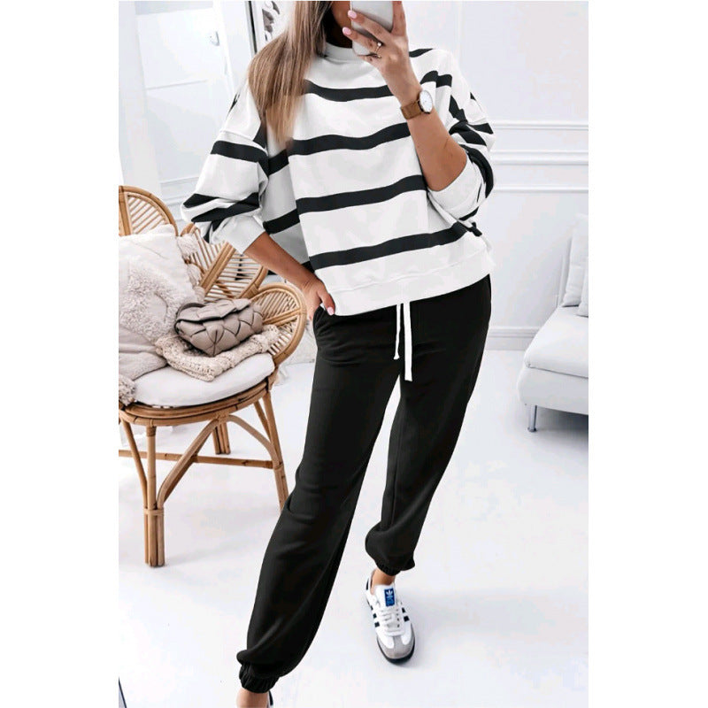 ❤️50% zniżki💥2026 Luźny dres w paski - bluza + spodnie dresowe