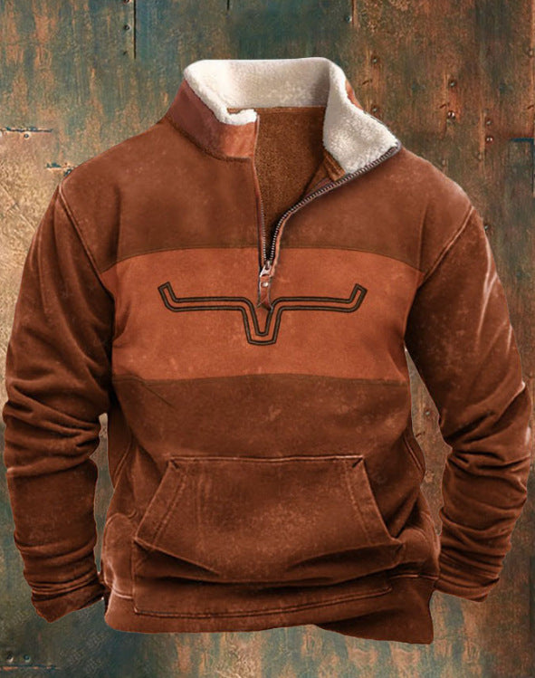 👕【50%OFF】【S-4XL]2025 Męski modny, jesienno-zimowy, ciepły sweter z długim rękawem i nadrukiem 3D