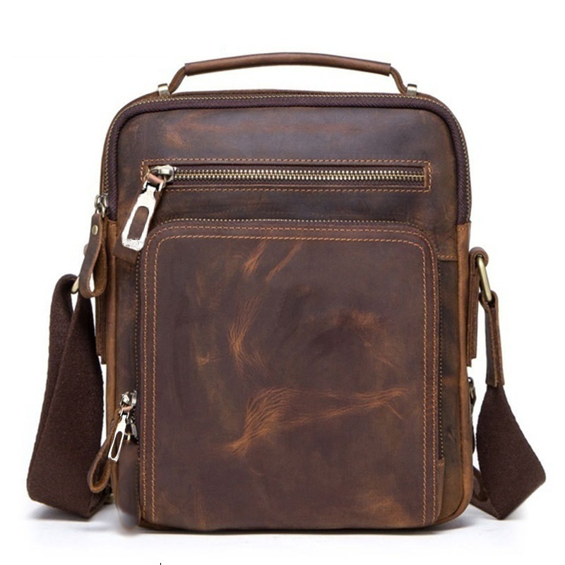 👍👍【Gorący nowy produkt】🎁Modna biznesowa, swobodna, skórzana torba na ramię, lekka i praktyczna