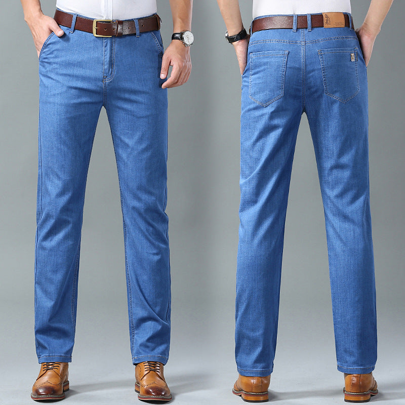 💥【60-110KG】👖 Jeans de hombre, sencillos, casuales, versátiles, tallas grandes